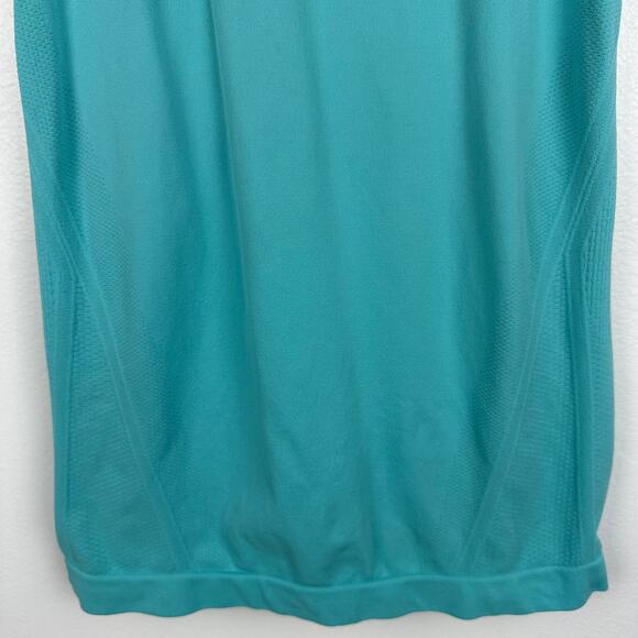 Athleta Womens Limitless Racerback Seamless Activewear Gym Teal Blue Tank Top - Picture 4 of 8